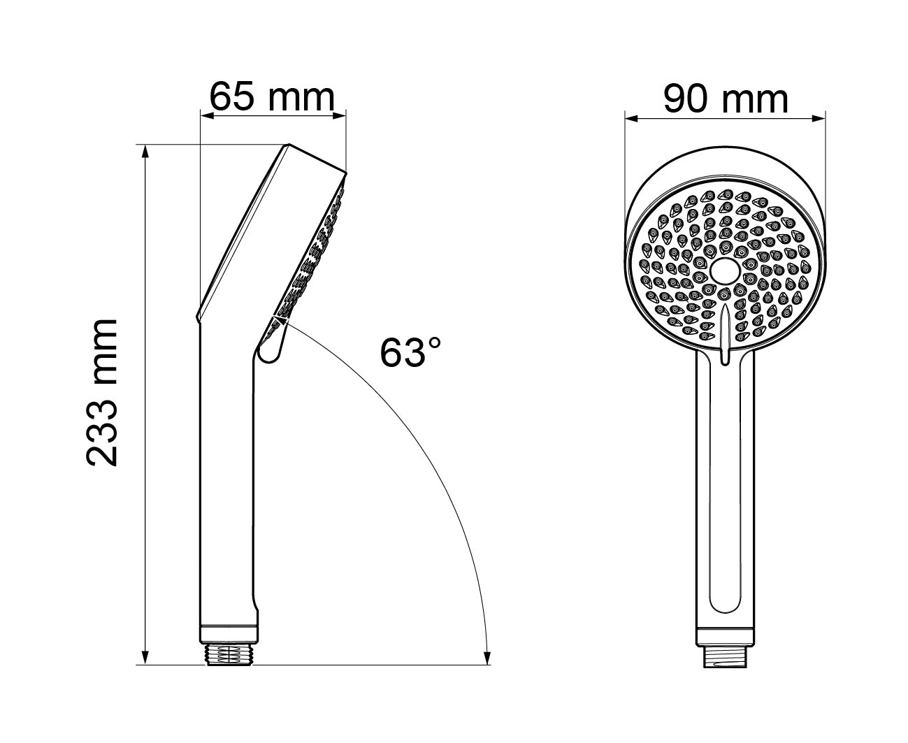 Mira Showers 2.1703.391 Beat 1,75 m zestaw armatury z wężem prysznicowym - chrom