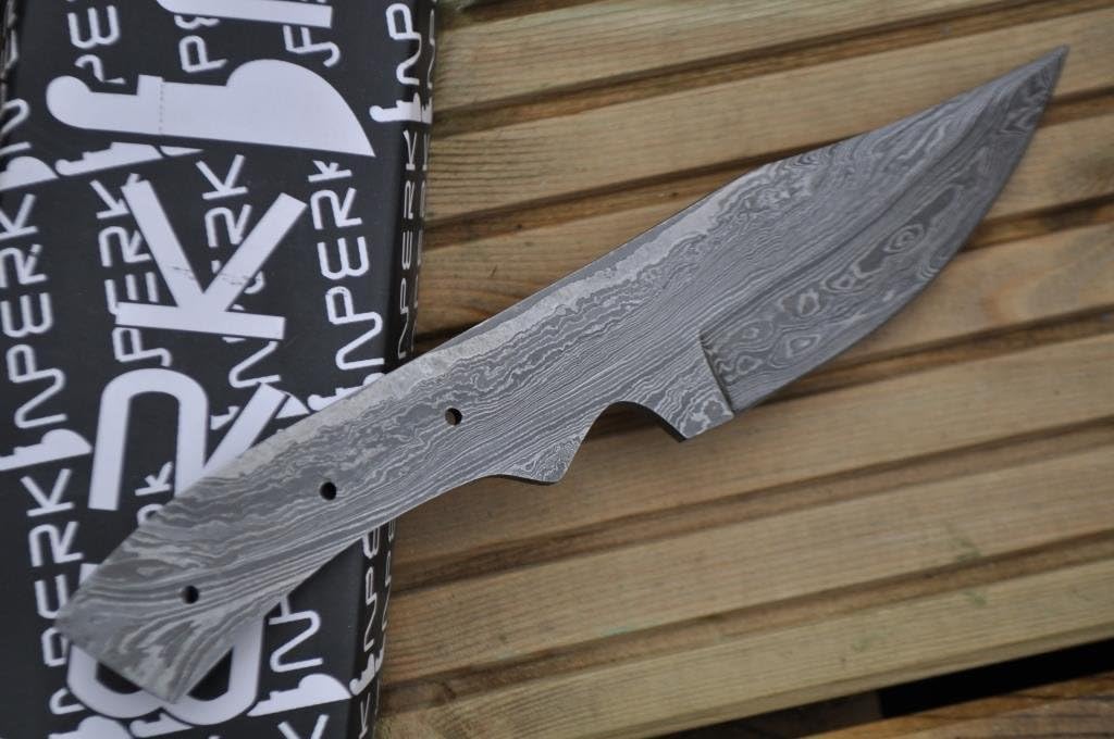 Perkin Knives - Damascus Steel Blade for Making Your Own Hunting Knife