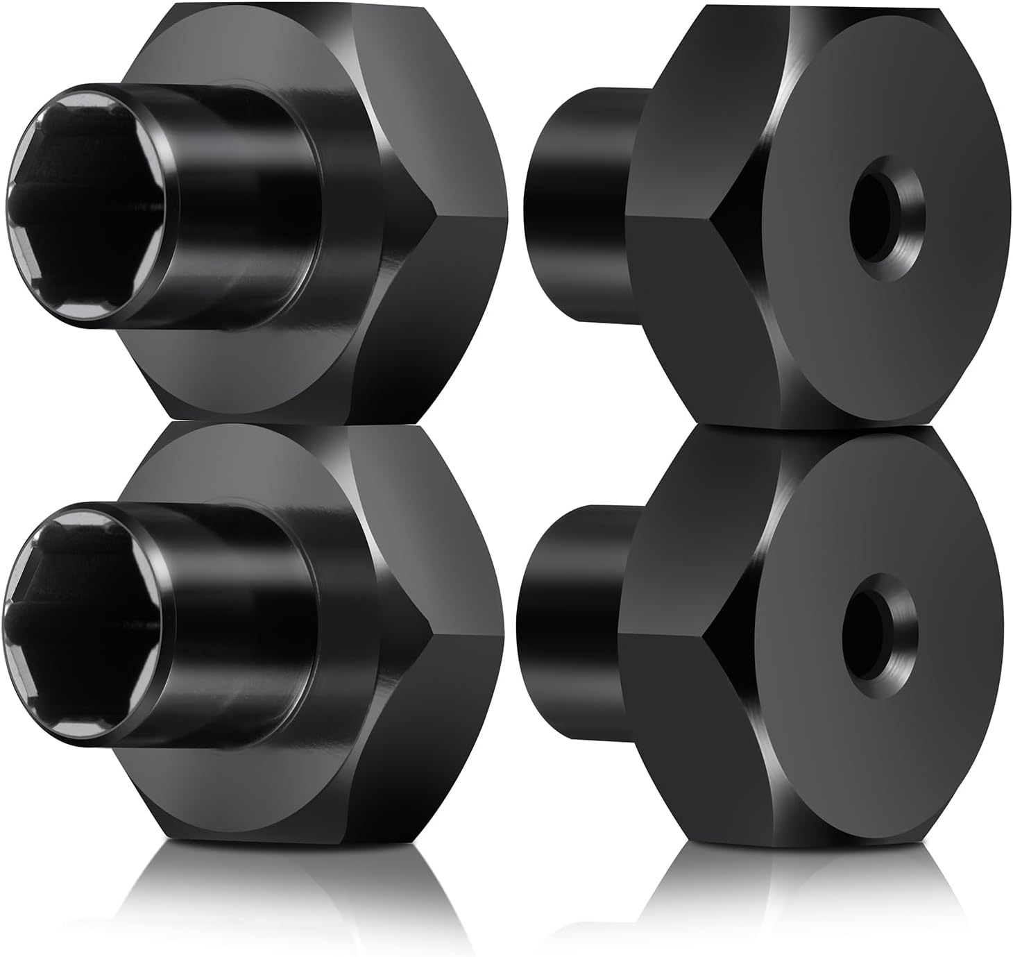 5mm to 12mm(+10mm) Wheel Hex Hubs Adapters for 1/10 WPL D12 RC Car Truck Upgrade Parts