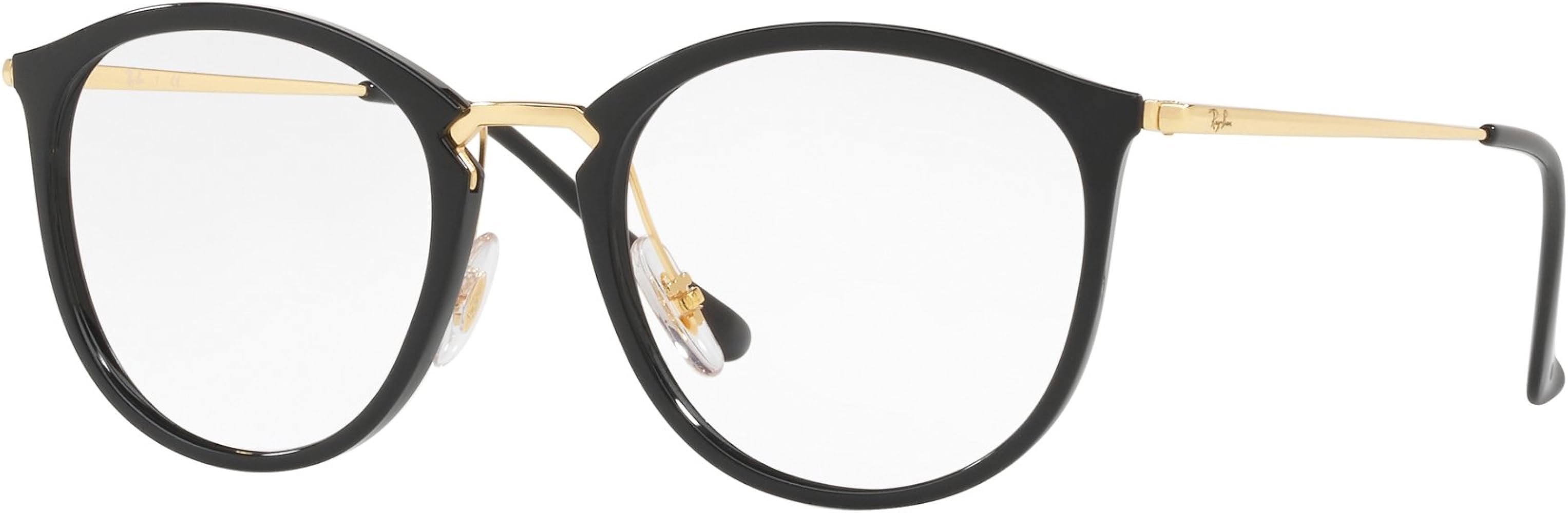 Amazon | [RAY-BAN (レイバン)]メガネ 0RX7140 2000 SHINY BLACK 日本