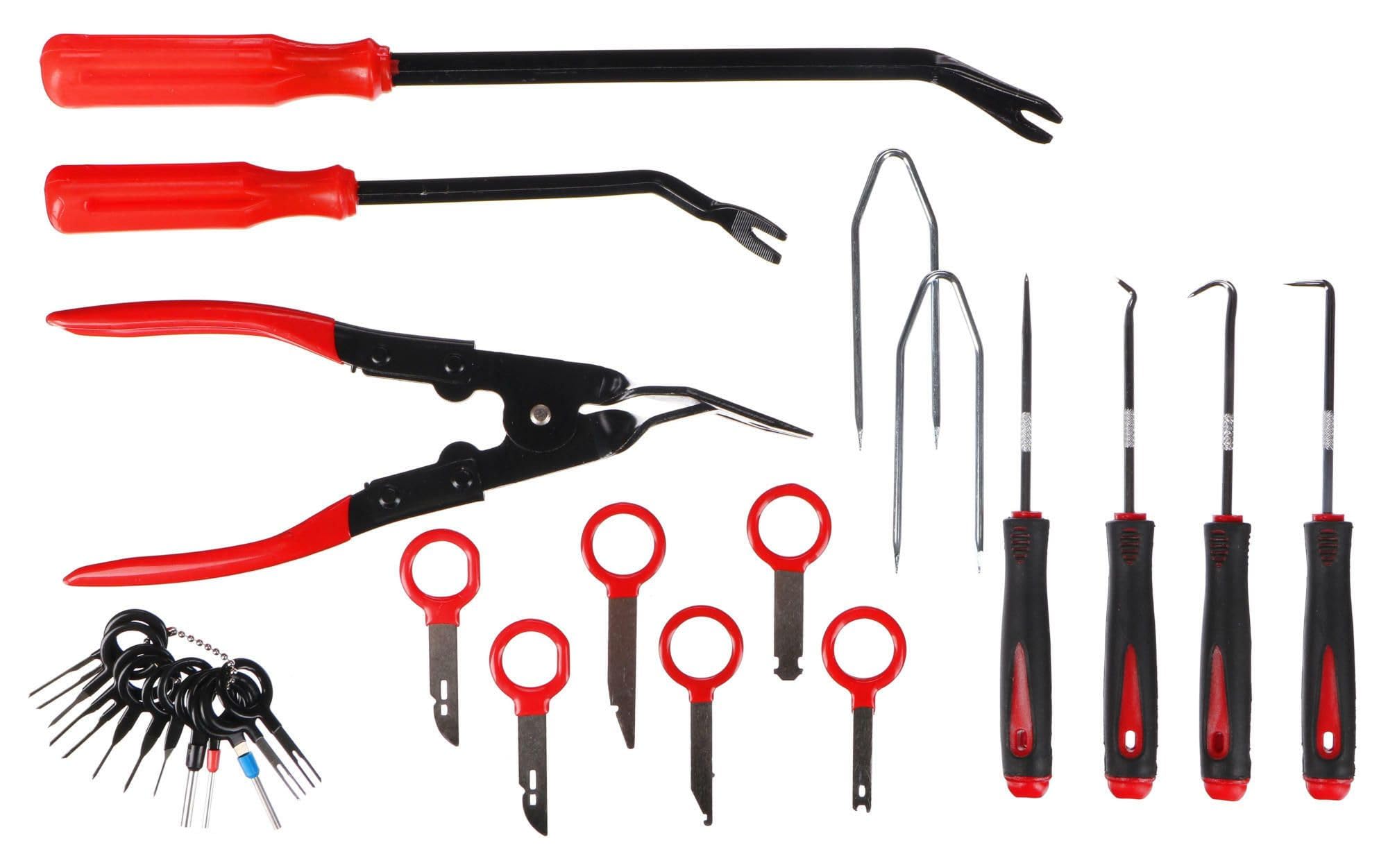 MECHANIC TRIM SET 38 | Zestaw 38 narzędzi do demontażu tapicerki i elementów wnętrza kompatybilny z większością modeli samochodów