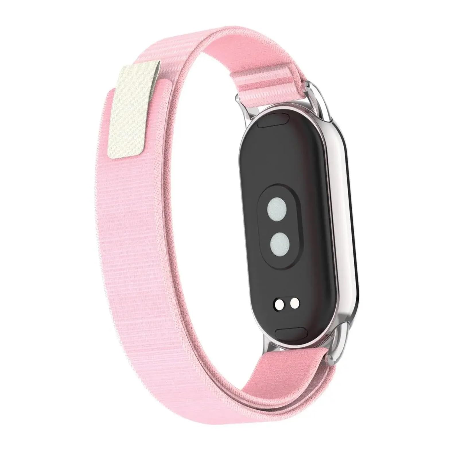 JDIME Cinghia traspirante in nylon per Xiaomi Mi Band 8 9 Accessori per cintura di ricambio estivo per la testa in metallo sportivo.