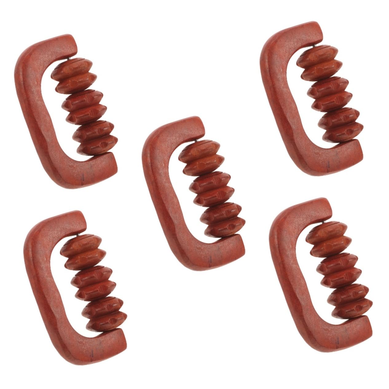 VALICLUD 5 Pezzi Massaggiatore in Legno Posteriore Massaggiatore Per Il Mal Di Schiena Massaggio Massager Massaggiante Rotante Massaggiatori Portatili Di Legno
