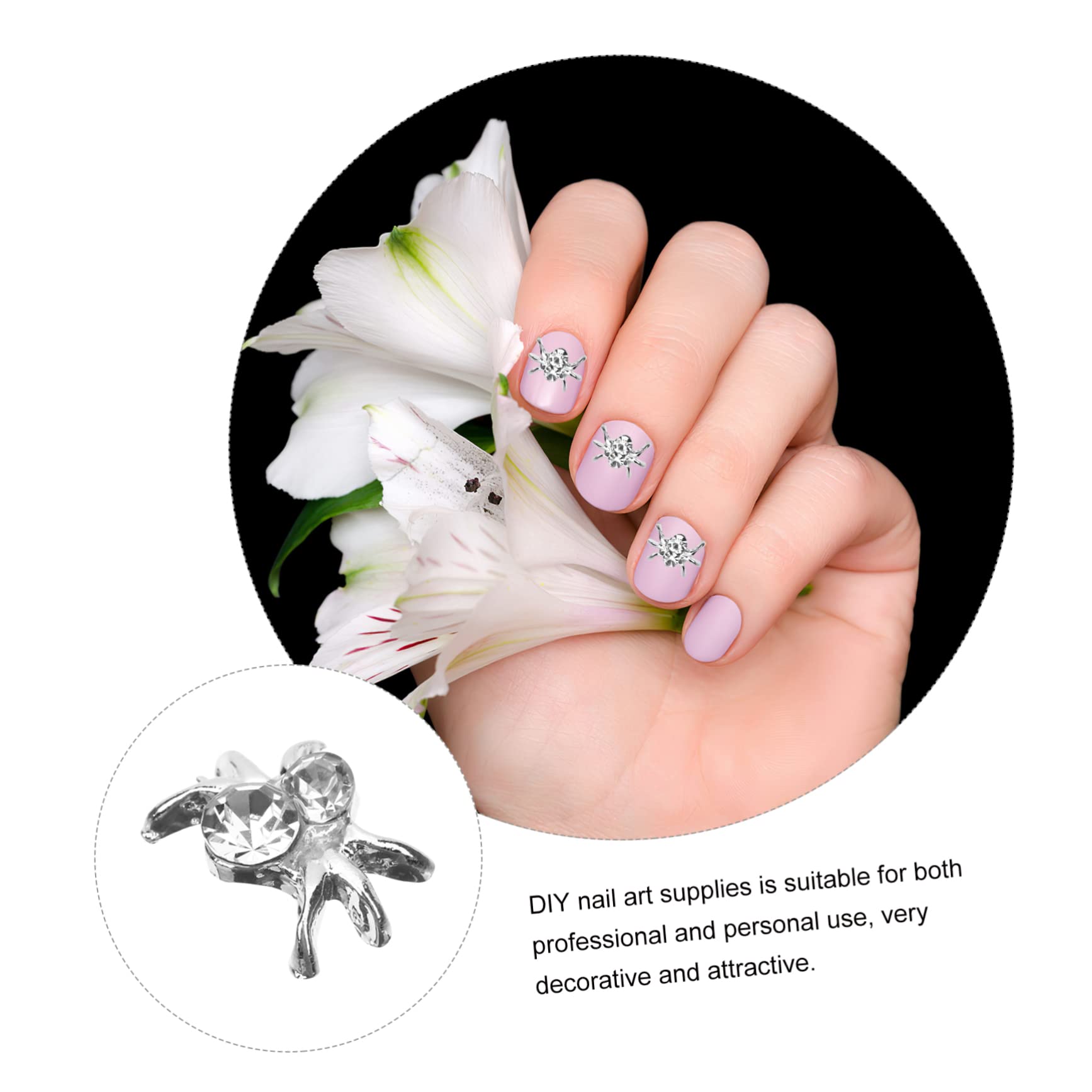Healeved 150pezzi Per Unghie Accessori Per Nail Art Goth Decorazioni Per Unghie Halloween Charms Per Manicure