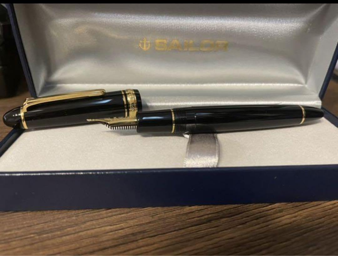 Amazon | セーラー万年筆 長刀研ぎ（旧型）中細字 NMF／21金／プロ