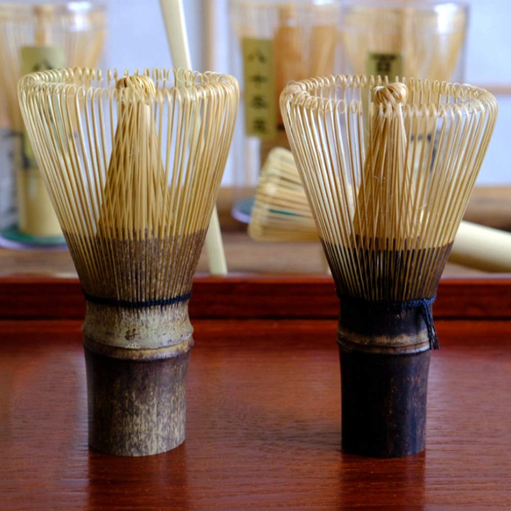 Frusta per Matcha, Frusta per Tè in Bambù, Accessorio per la Cerimonia del Matcha, Frusta per L'etichetta del Matcha in Polvere per Principianti, Amici, Amanti, Cerimonia dei(Bambù viola 120)