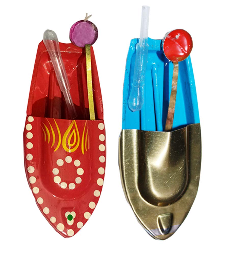 ODDCLICK Bg Bazzar Gali Handmade Design Boat Put Put Steamer (1 Red +1 Plain) (B08T8GMZ1F) Amazon Price History, Amazon Price Tracker