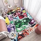 Anime Carpet Anime Carpet Boys' Room Decoration Game Children's Carpet Bedroom Aesthetic Soft Carpet Decorative Carpet (40 * 63in)