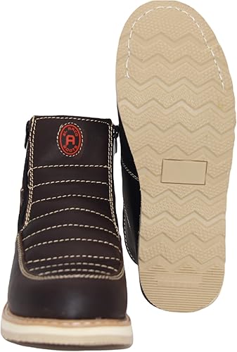 Miniatura 4 de The Western Shops - Botas de trabajo de piel con doble cremallera para hombre