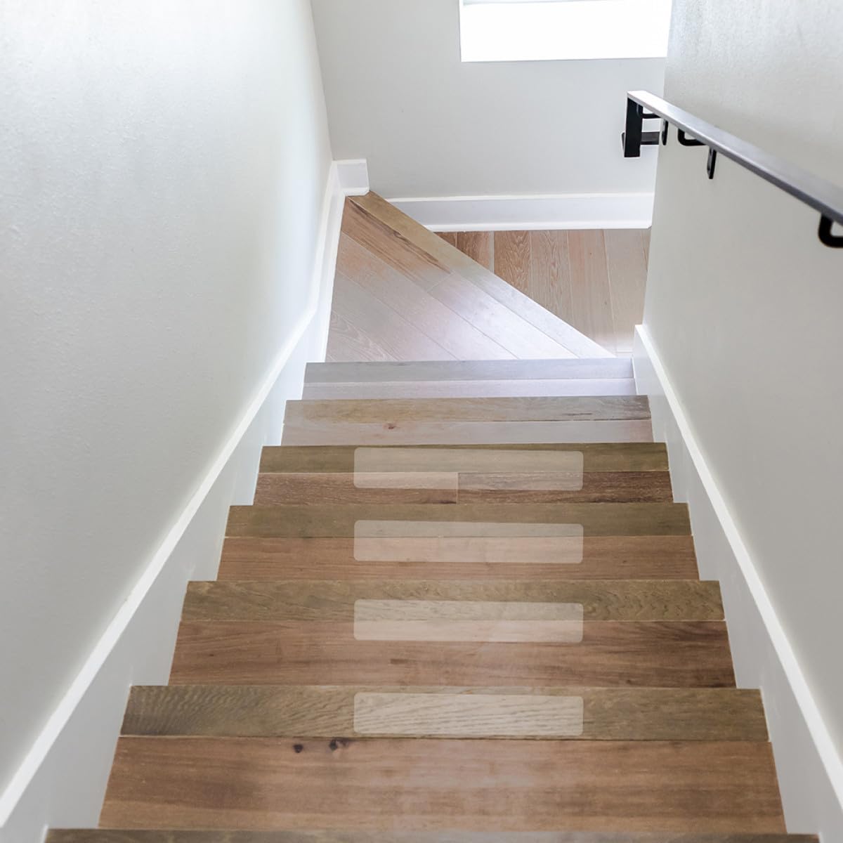 Tiras Antideslizantes Transparentes 10 Uds 15x61 Cm para Escaleras y Ducha Cinta de Seguridad Peva Autoadhesiva Antideslizante para Suelo Protección para Baño y Hogar