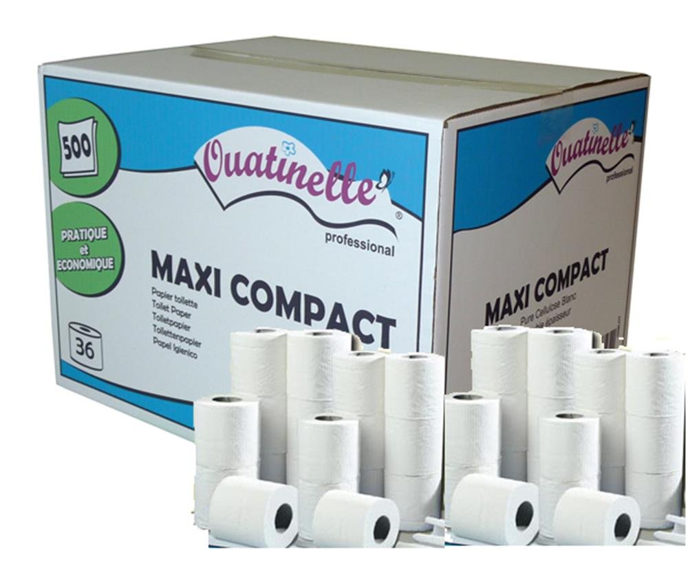 Papier Toilette Maxi Compact Ouatinelle Blanc 36 rouleaux