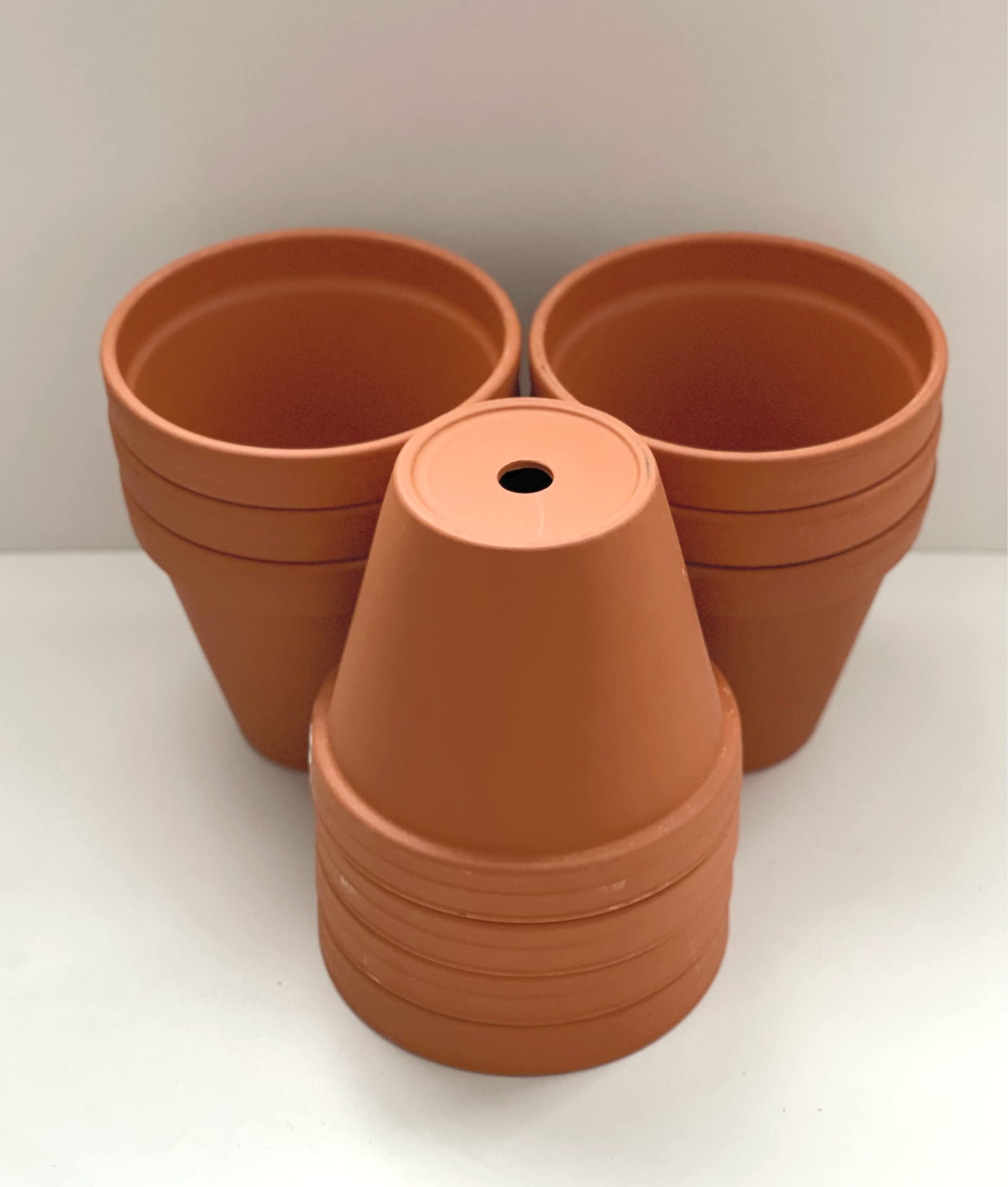 Spang Classic Terracotta Plant Pots 17.5cm W x 15.5cm H [F17] (Pack of 10 )