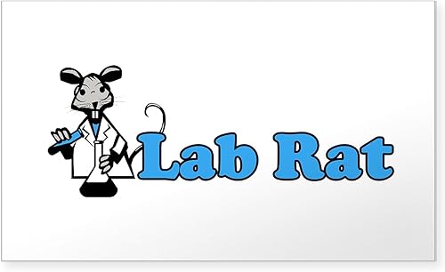 Miniatura 1 de CafePress Pegatina rectangular de rata de laboratorio para parachoques