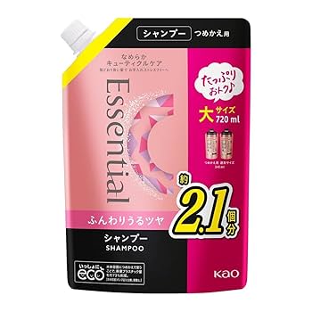 花王✨エッセンシャル　さらさら速乾　シャンプー＆コンディショナー　詰替 エッセンシャル / さらさら速乾 シャンプー／コンディショナー