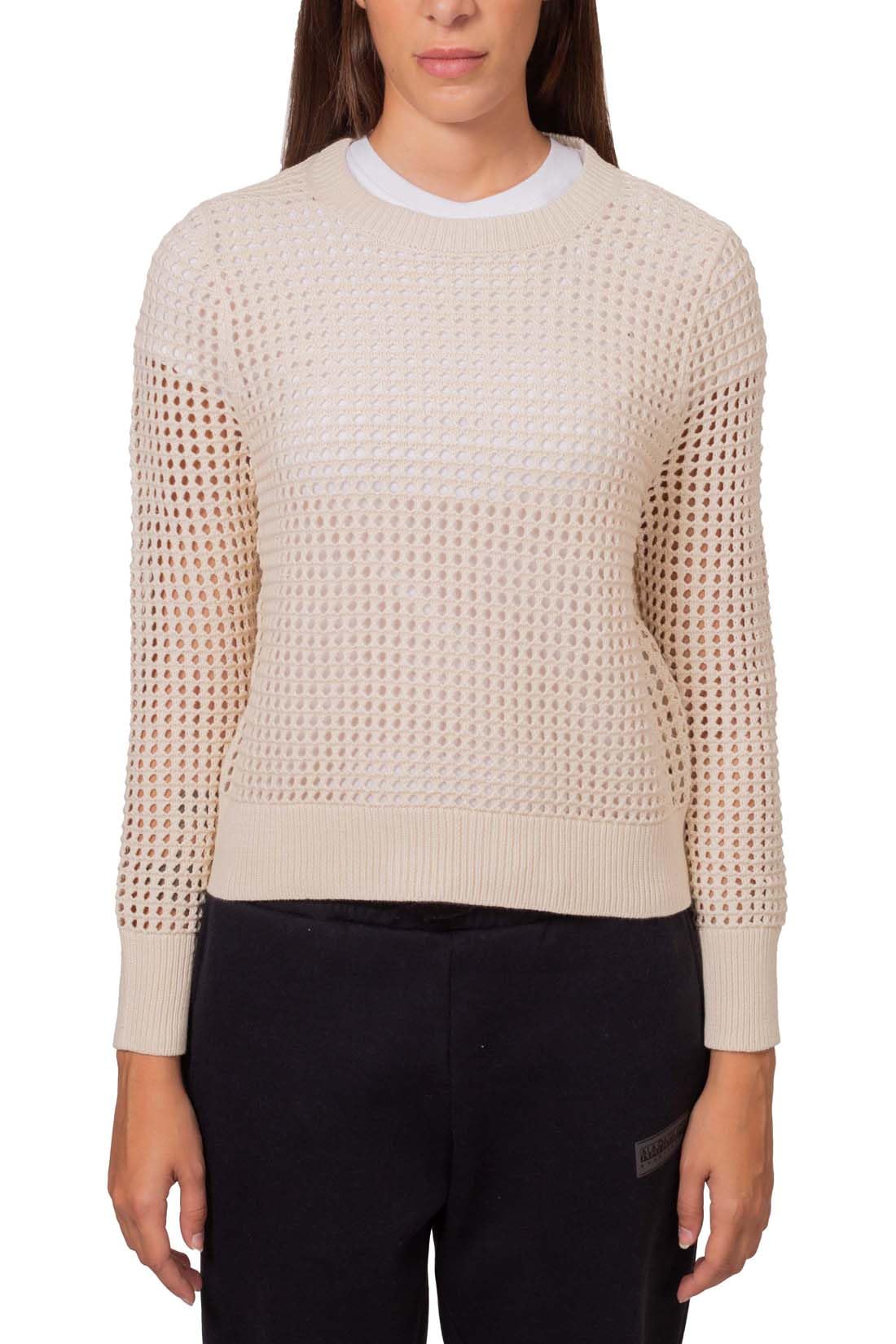 Levi's - Maglia Donna Traforata con Logo