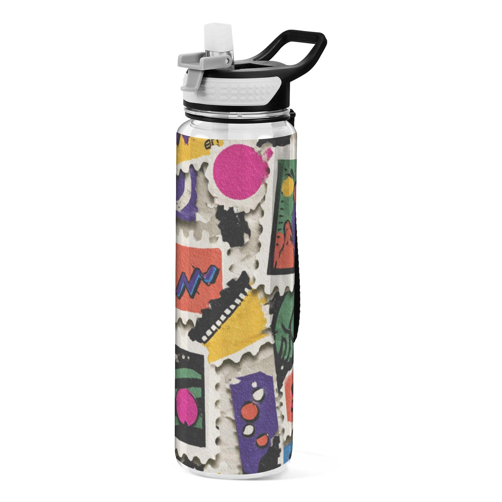 Gourde rétro en Tritan sans BPA bouteille anti-fuite 946ml pour le sport