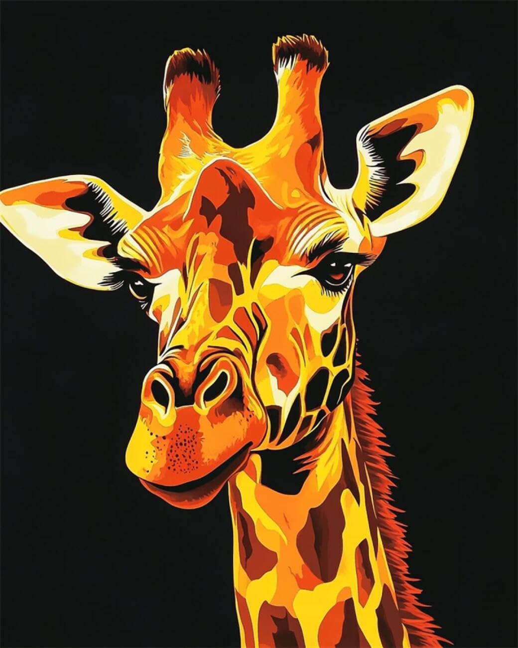 AxiangziK DIY Embroidery Kits Cartoon Giraffe 11CT 40x50cm