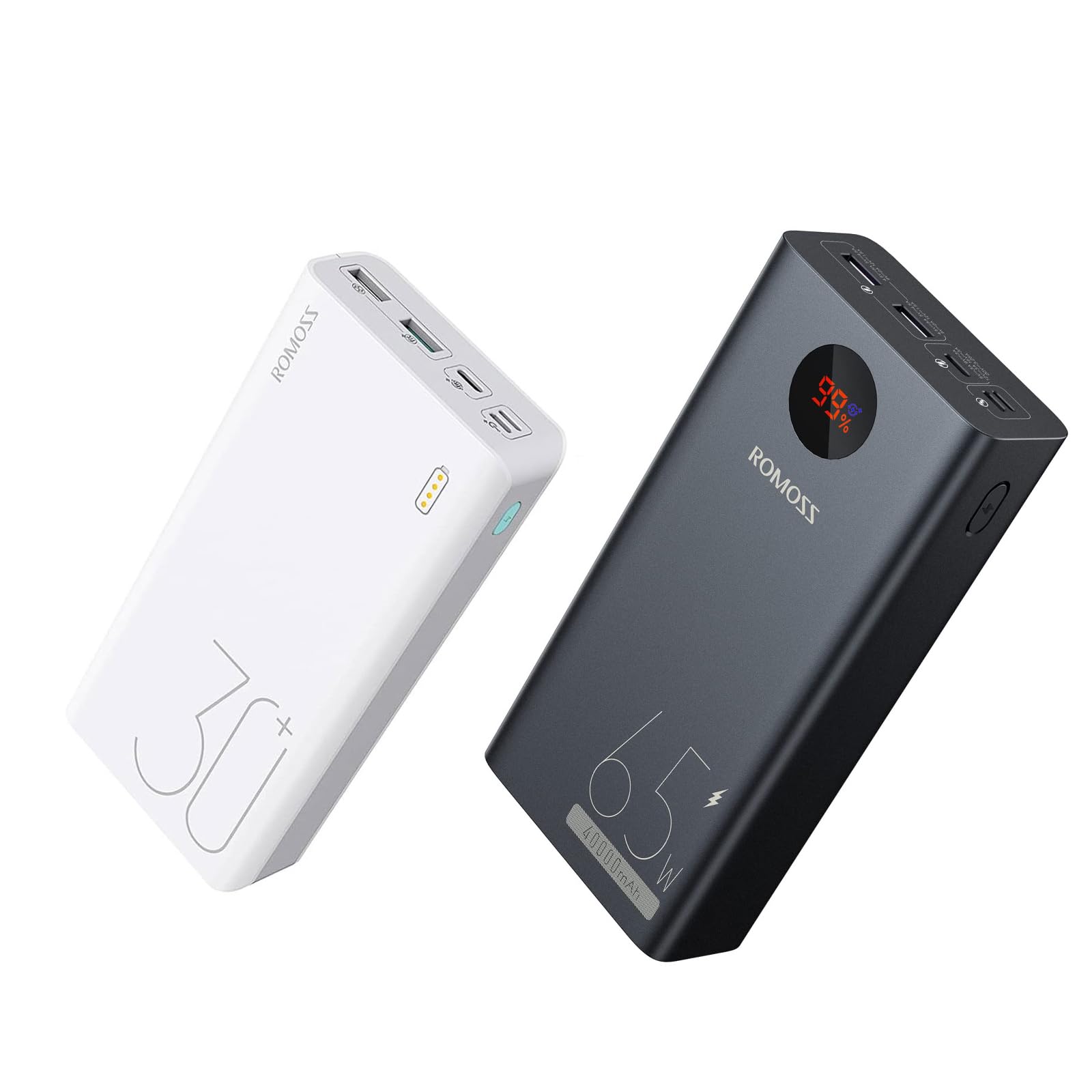 ROMOSS 30,000mAh + 40,000mAh 65W Portable Charger for Laptop