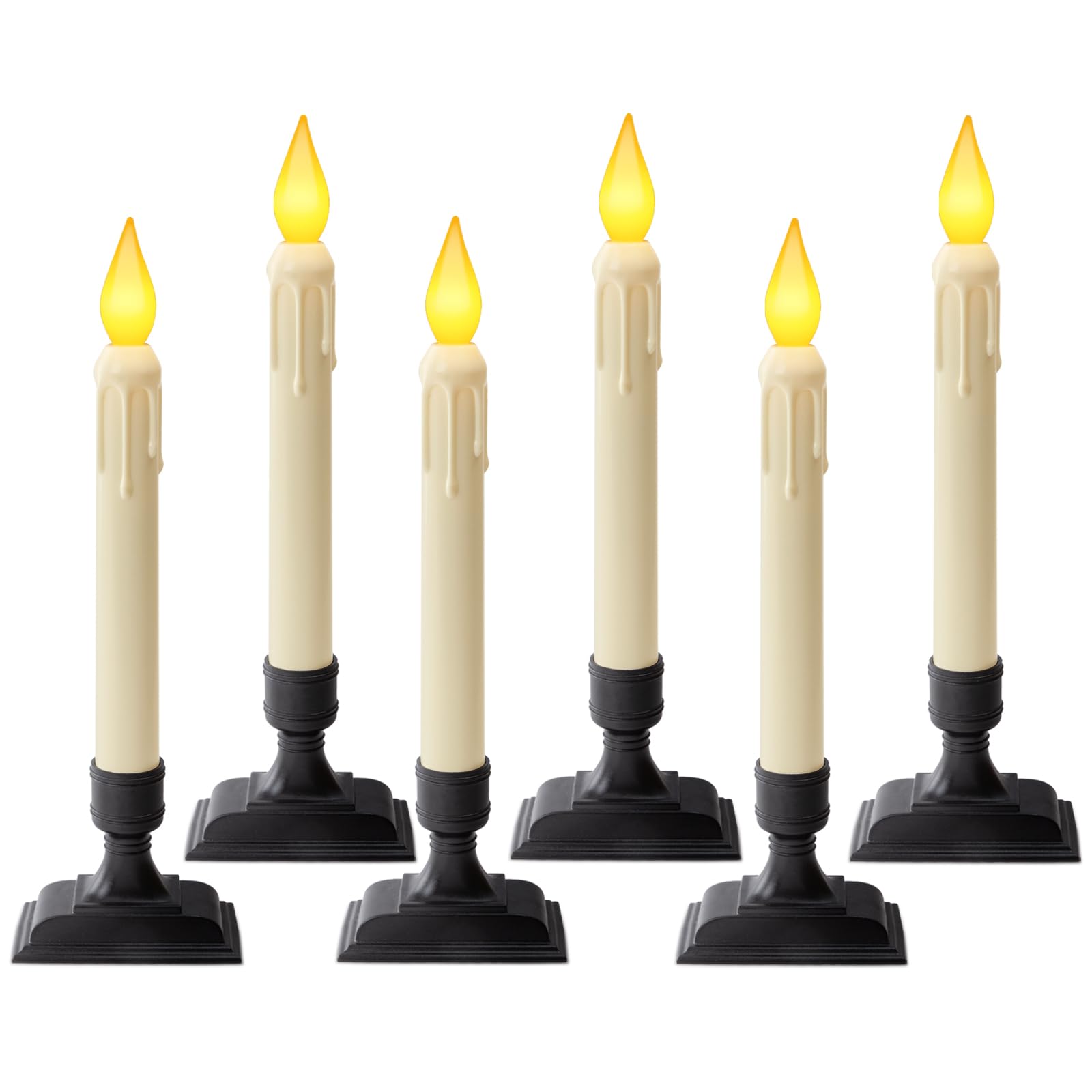 6 Pcs Sensor Dawn to Dusk Window Candles