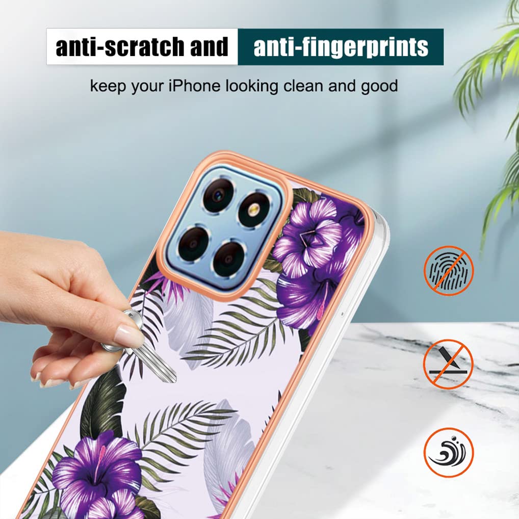 JIUNINE Cover per Honor X6 / Honor X8 5G / Honor 70 Lite, Custodia Libro in Pelle Portafoglio