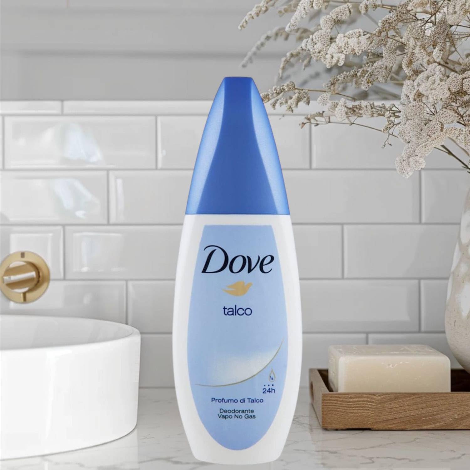 Dove Deodorante Unisex Talco Vapo No Gas 24H 75 Ml (12)