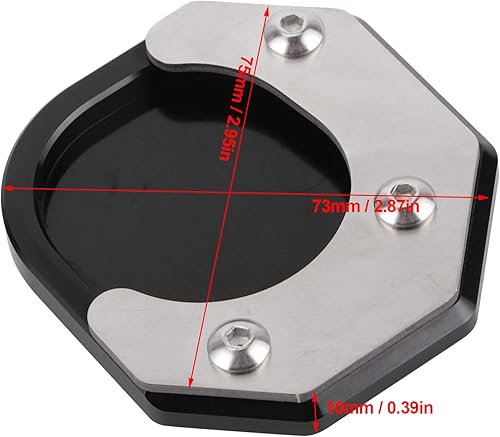 Miniatura 3 de Almohadilla de soporte para motocicleta, almohadilla de extensión lateral Fydun para SEROW250 TRICKER WR250R WR250X XT250X XT250X
