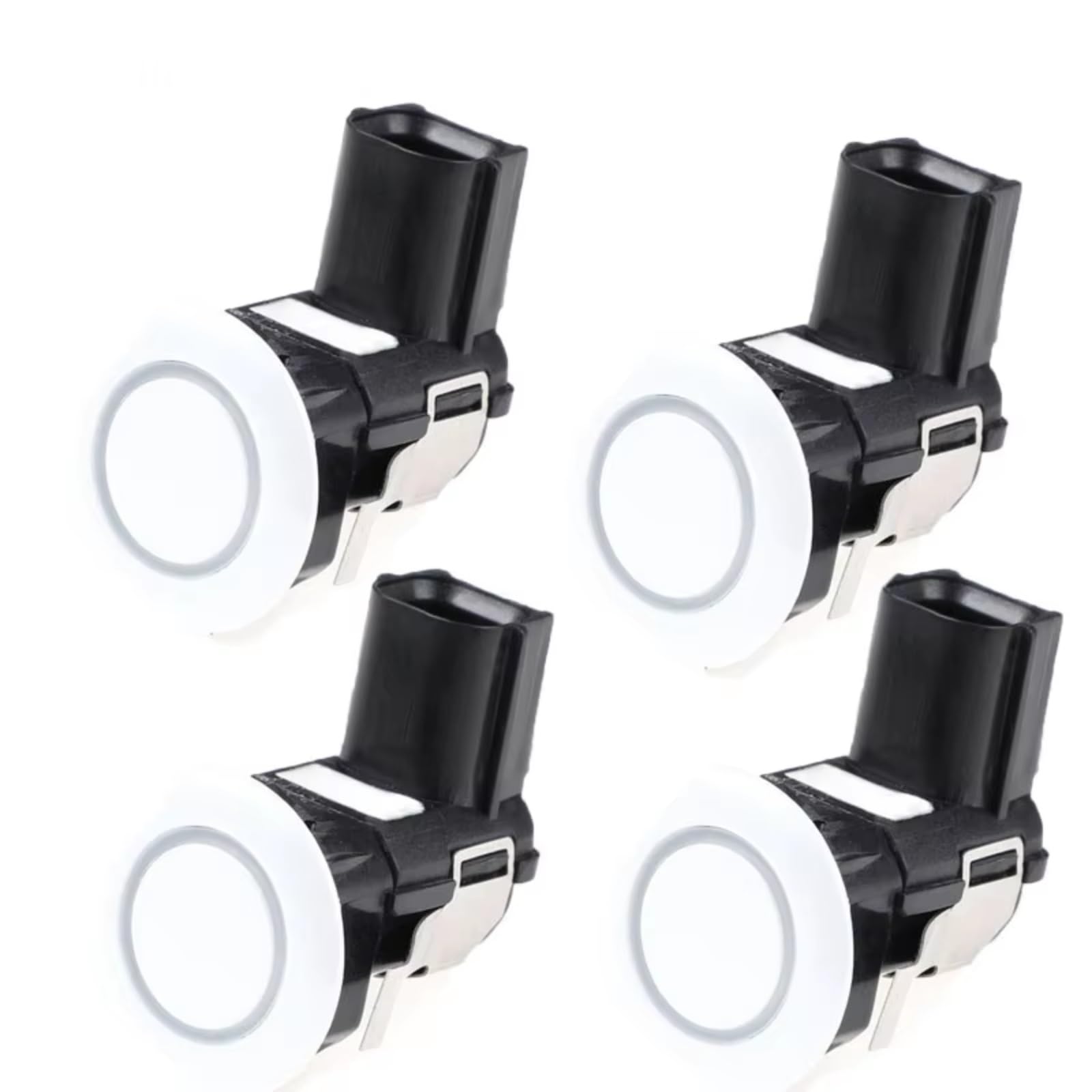 Sensor Estacionamiento para Infiniti G25 G37 EX35 QX56 FX50 25994-CM13E 25994CM13E 4X Sensor de estacionamiento para PDC Sensor Ayuda Aparcamiento(Blanco)