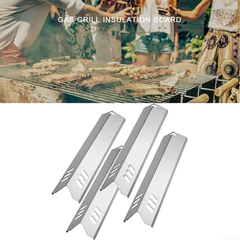 Kit di parti per grill a con copertura in acciaio inossidabile pulito ed efficiente da 4 pezzi per la maggior parte delle griglie per barbecue all'aperto flessibili