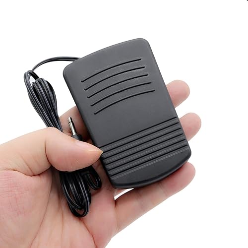 Miniatura 3 de Mini pedal de pie para máquina de coser de 4.9 ft, interruptor de pie para máquina de coser momentánea para el hogar, controlador de pedal operado
