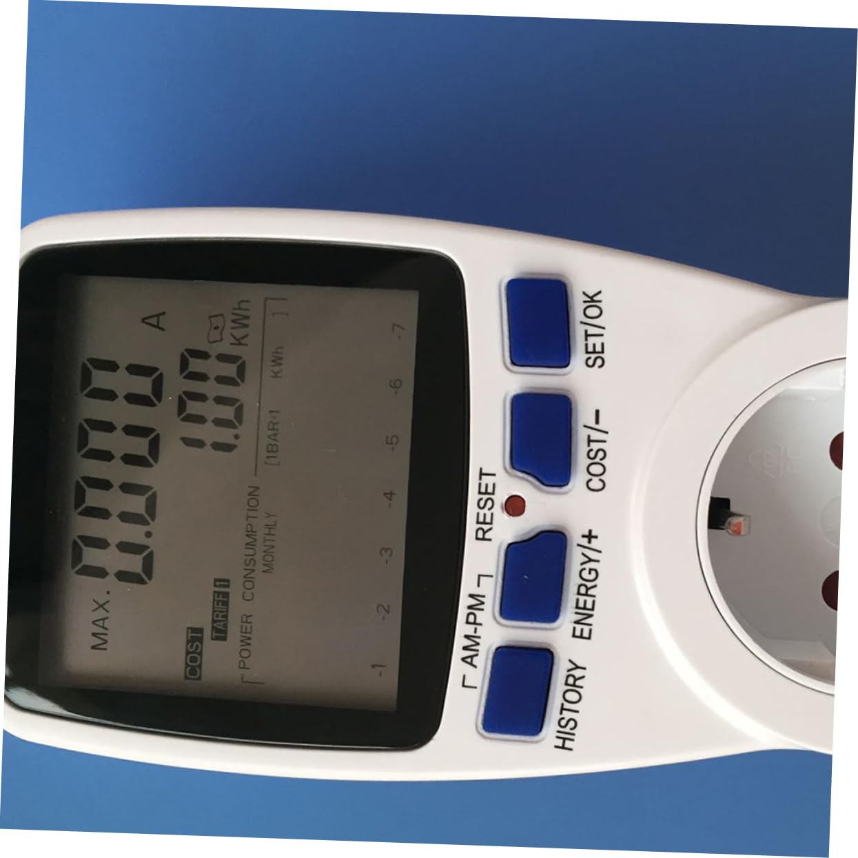 Prise de Lecture Compteur D'énergie Multifonction Blanc Plastique