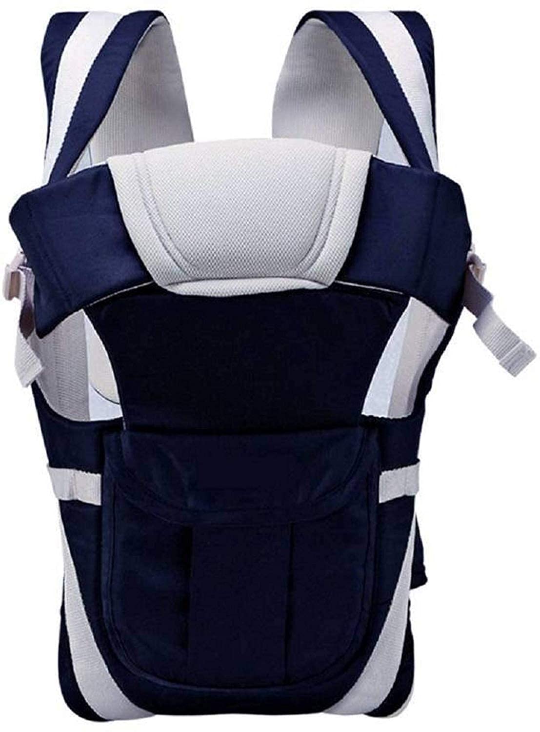 POPREX Kids 4-in-1 Adjustable Baby Carrier Cum Kangaroo Bag/Honeycomb Texture Baby Carry Sling/Back/Front Carrier for Baby with Safety Belt and Buckle Straps (Blue)-image-46