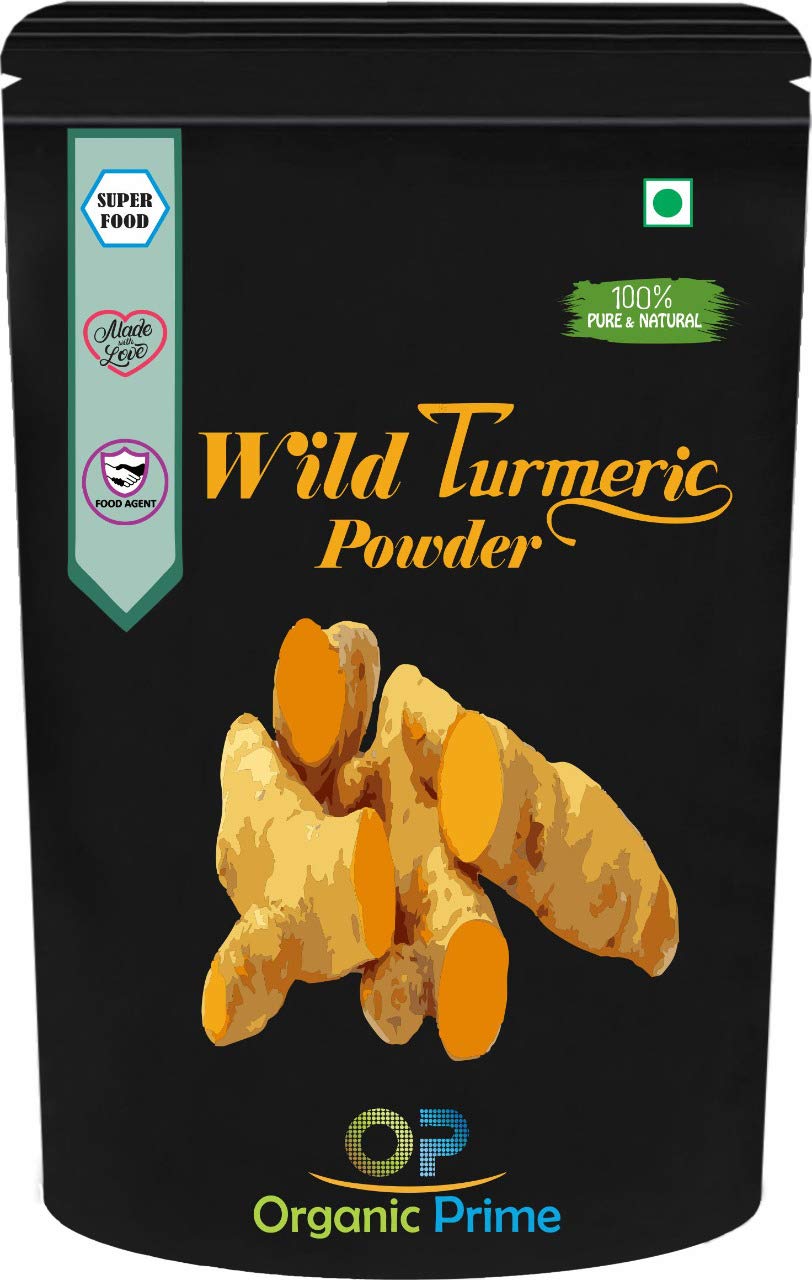 Organic Prime Kasturi Haldi | Wild Turmeric (Curcuma Aromatica)| Jangali Haldi| Kasturi Manjal Powder for Skin Care | Face Pack - 200 GM by Organic Prime