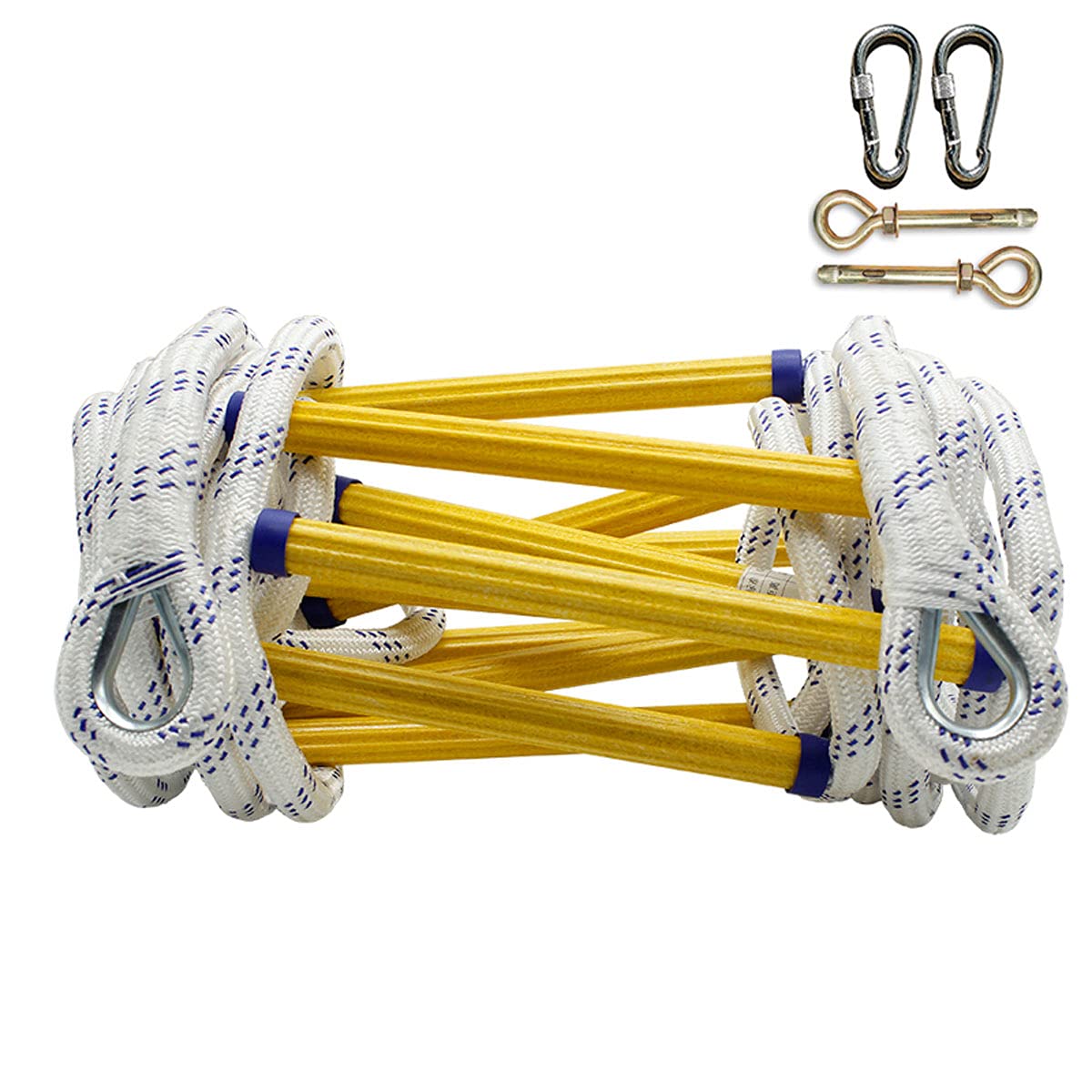 KFGISD, Emergency Ladders Escape Ladder 2/3/4 Storey for Home Climbing Fire Escape with Hooks/12M,Rope Ladder(18M)