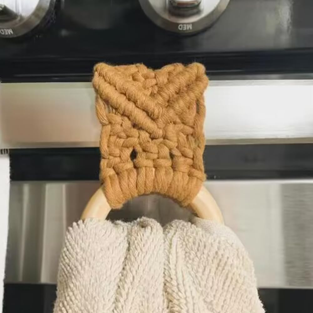 GOMAKERER 2 Pcs 2 Colors Hanging Kitchen Dish Towel Holder - Image 4