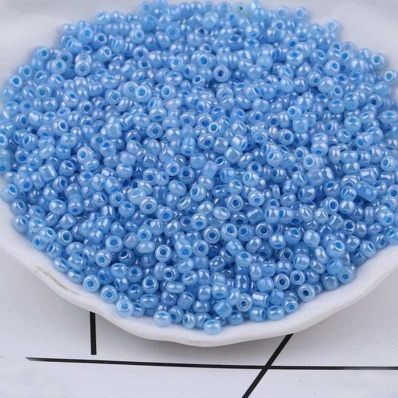 30000PCS 3.0MM Perle D'Imitazione Perline di Vetro per La Creazione di Gioielli Piccoli Perline di Pony Perline di Riso Mnin Perline per Braccialetti Fai da Te