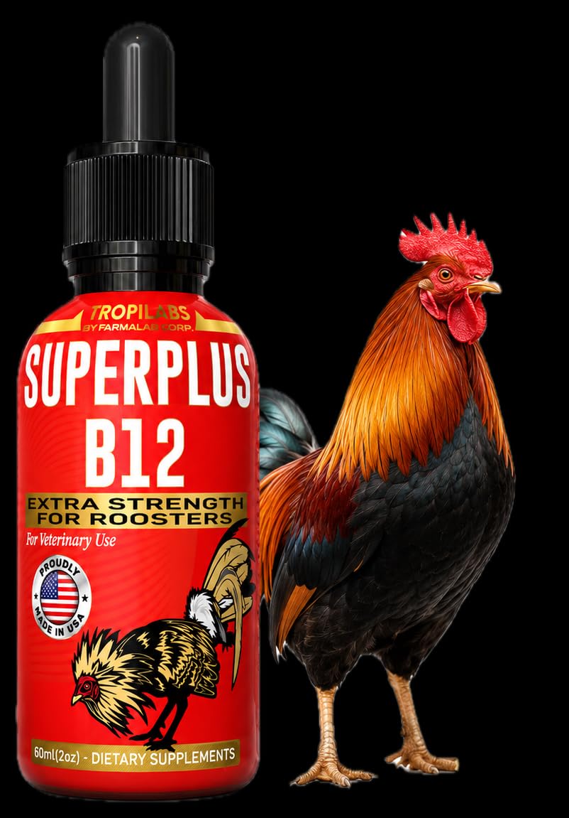 Farmalab Veterinary Super Plus Superplus B-12 Extra Strength for Roosters Superplus para Gallos Birds Poultry Gamefowl