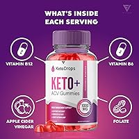 Vista 4 de Paquete de 5 gomitas Keto Drops ACV, Ketodrops Keto ACV Gummies Advanced Weight Loss 525 MG Kelly Clarkson, Keto Drop Keto ACV Ketosis Suplemento