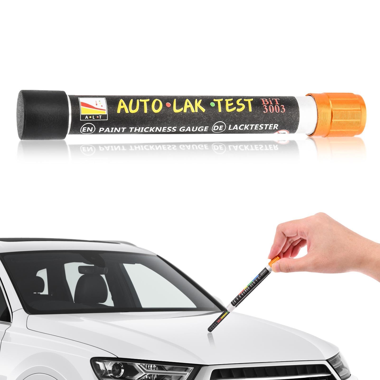 Car Paint Tester, Thickness Gauge Meter & Paint Thickness Gauge - Portable Coating Thickness Gauge for Automotive, Industrial and DIY Use with Quick Color-Coded Assessment-picture-21