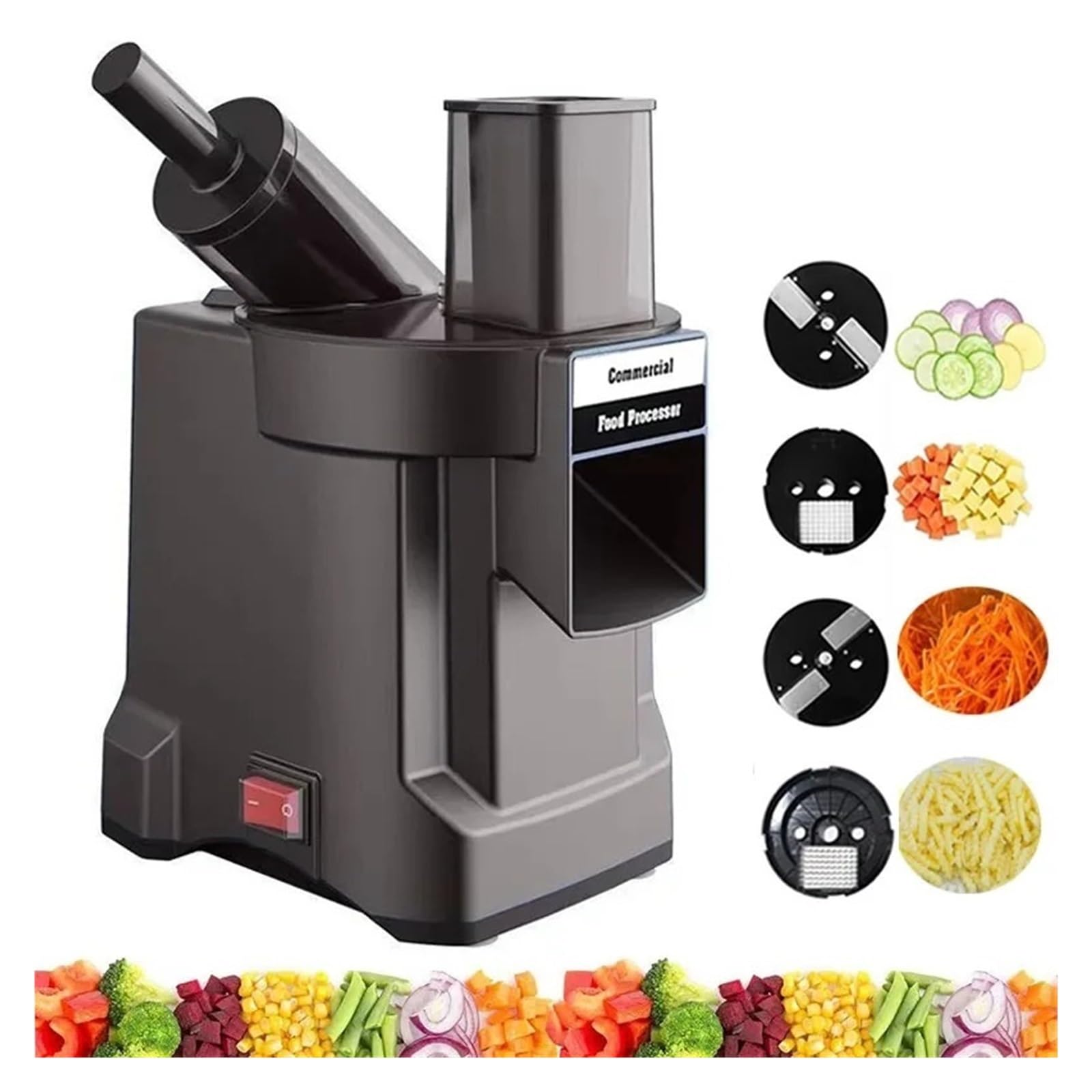 Tritatutto elettrico per verdure, multifunzione, per affettare e sminuzzare e sminuzzare, utensile da cucina per preparare rapidamente i pasti