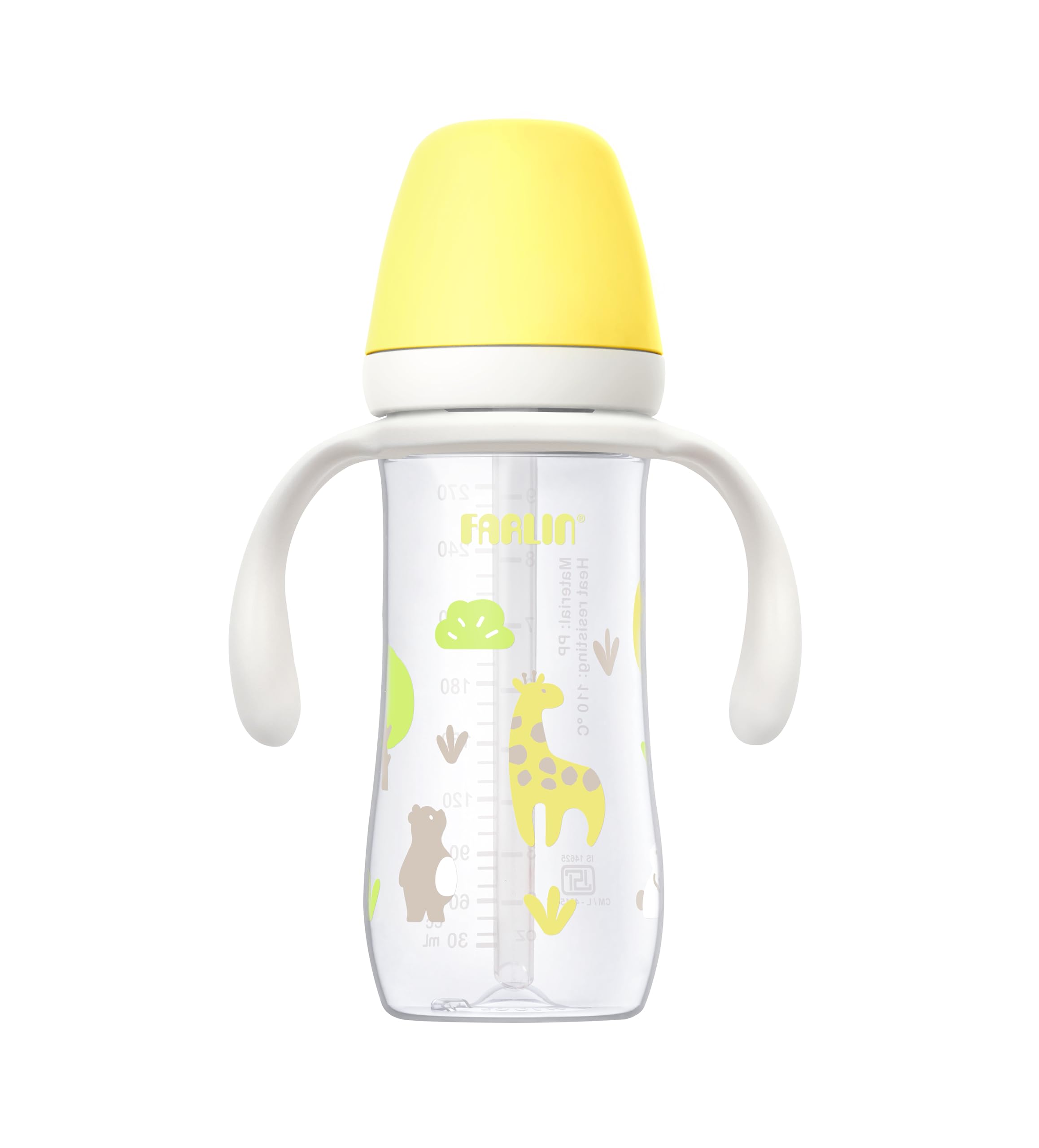 Farlin AG-14201(Y) Drinking Cup, 270mL, BPA-Free, Spill-Proof, Sipper with Soft Silicone Straw, Removable Handle & Hygienic Cap, Easy-Grip, Perfect for Toddlers, Durable (Yellow)-image-36