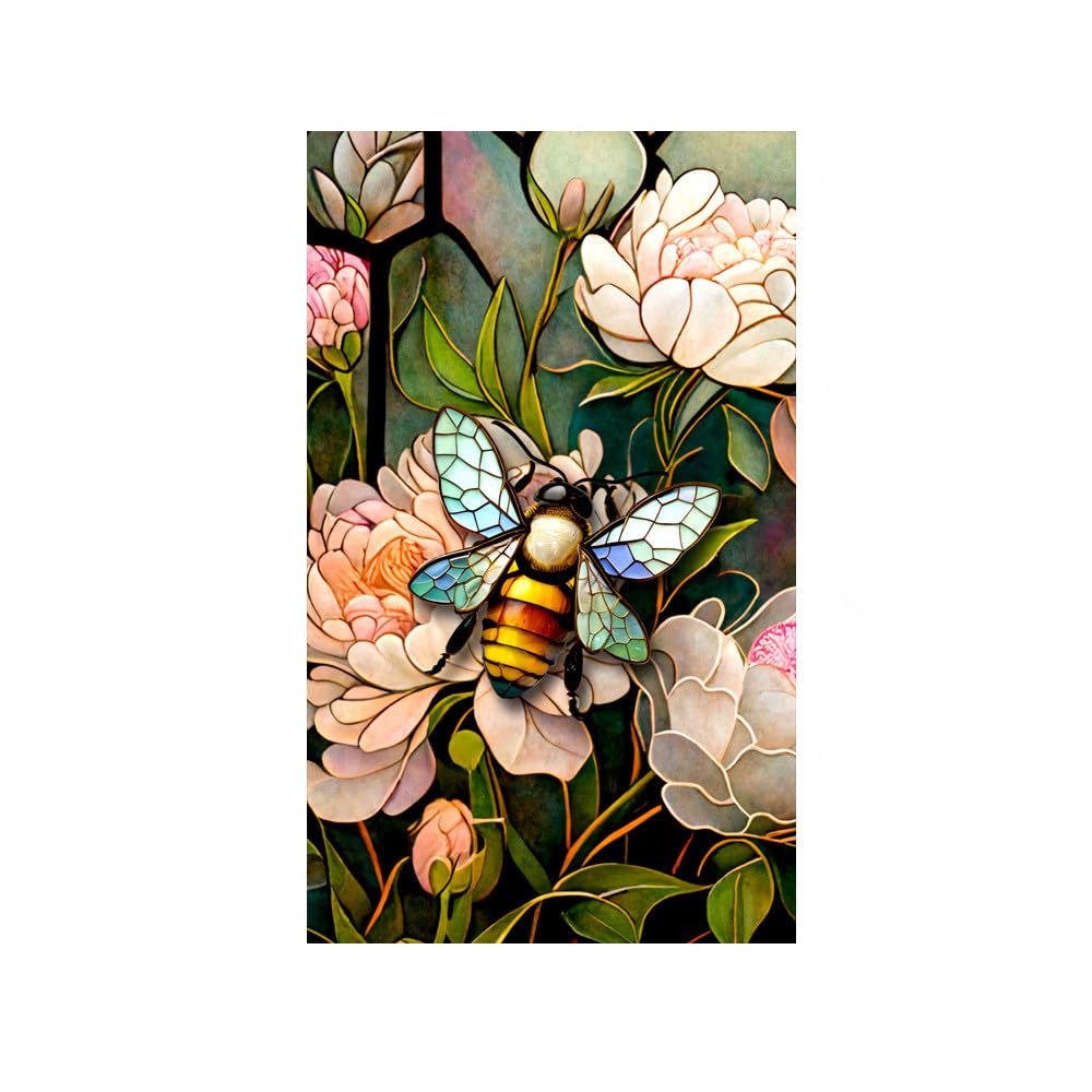 Vinilos para Cristalesflor De Abeja Adhesivo Ventanas Translúcido Privacidad Decorativa del Película De Ventana,Lámina Pegatina Sin Pegamento Electrostatica,para Oficina, Hogar