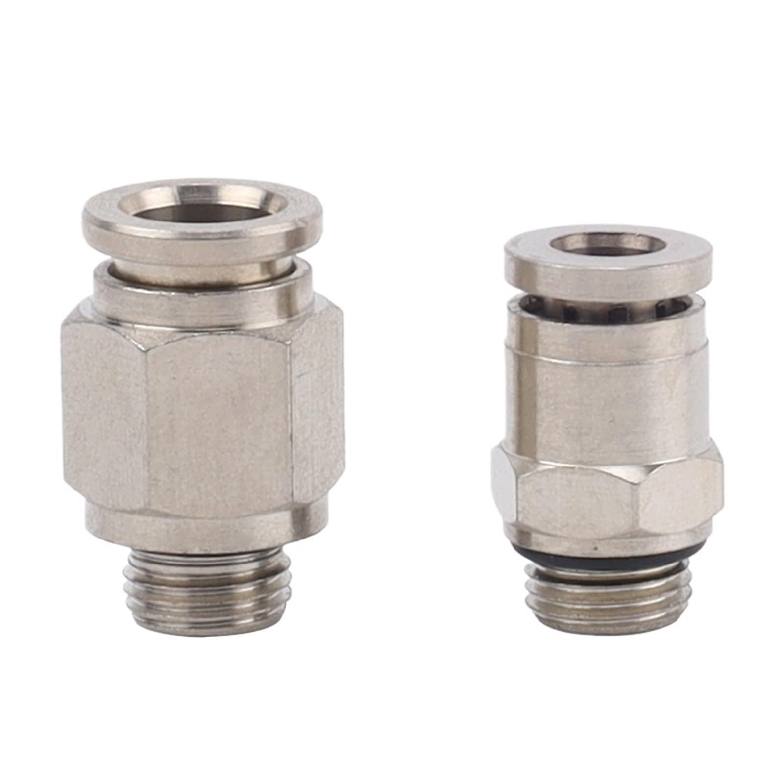 Conector de enchufe rápido neumático de rosca G, PC8-G02 recto con junta tórica, 1 Uds.(AllcoppernickelplatedPCG12-03)