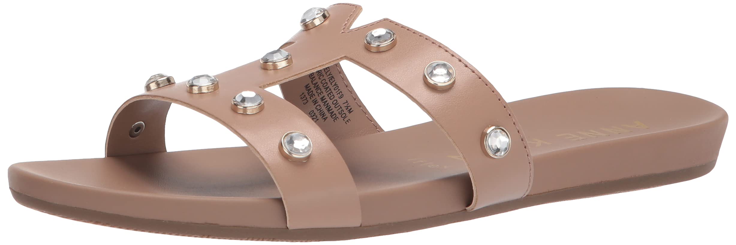 Photo 1 of Anne Klein Women's Ely Slide Sandal 6 Natural Gold