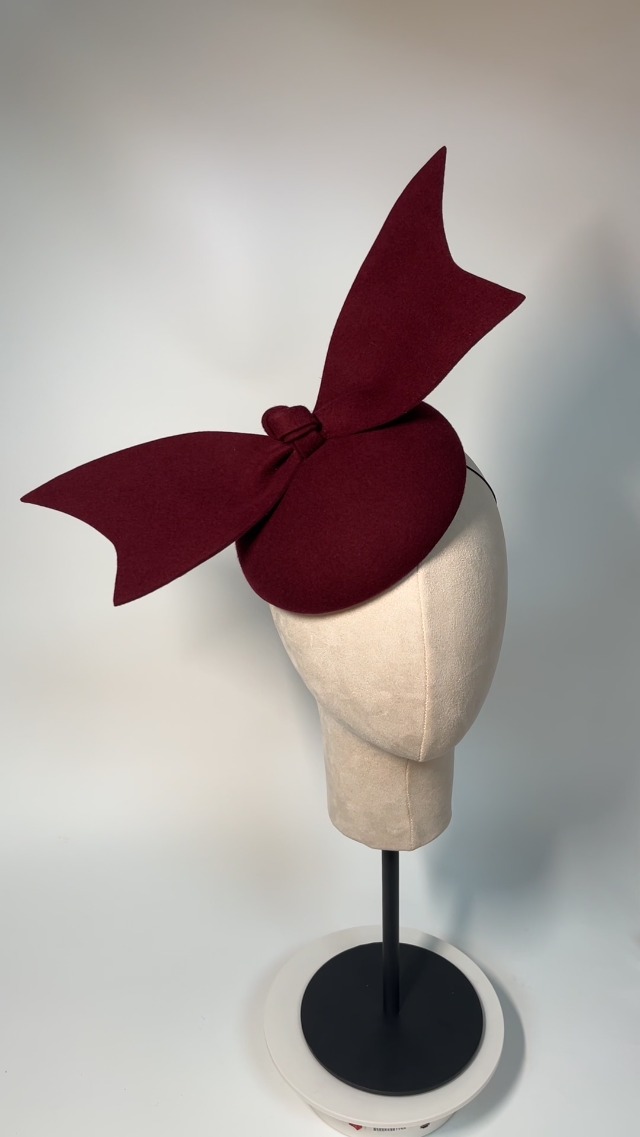 Lawliet Handmade Wool Felt Women Angel Wings Fascinator Hat 