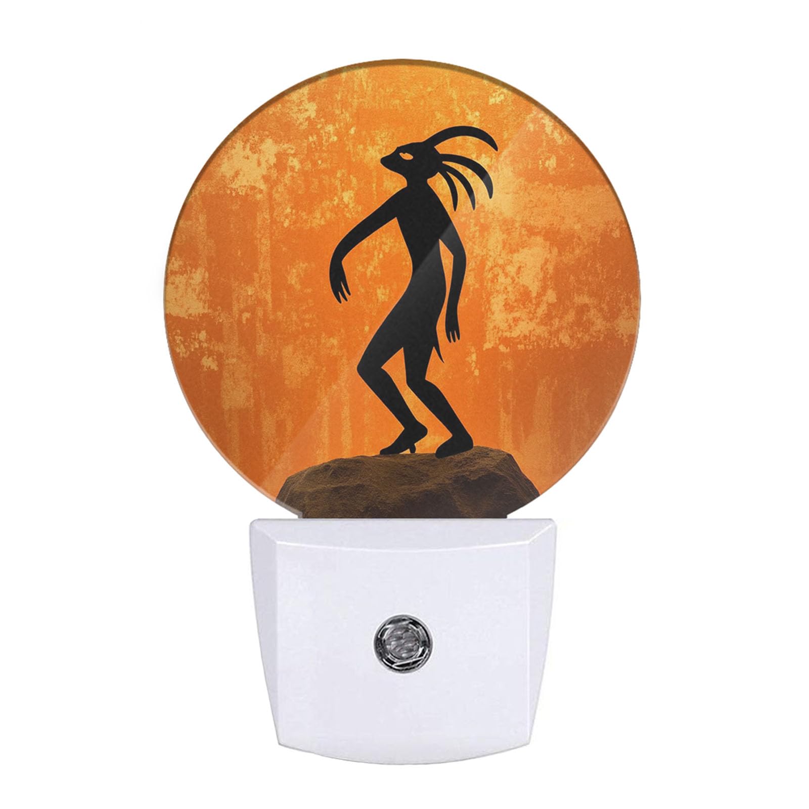 EKOBLA Orange Night Light -0.5W Dusk to Dawn Energy Efficient LED Plug-in Nightlights with Auto Sensor, Soft Glow for Nursery & Bathroom (Image of