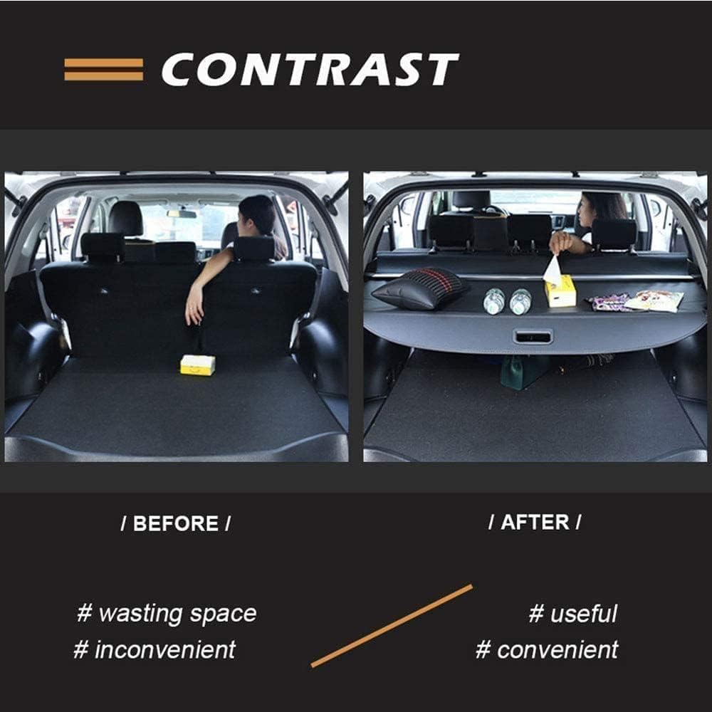 Coche Retráctil Maletero para Peugeot 3008 2016-2023, Cubierta de Carga protección de Seguridad Cortina Trasera Accesorios.