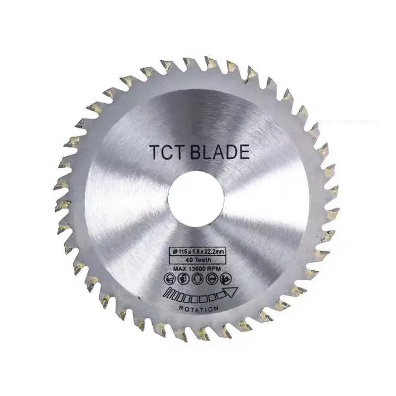 1 szt. średnica 115 mm 40 zębów TCT tarcza do piły tarczowej szlifierka kątowa z węglików spiekanych tarcza do cięcia drewna (89 x 10 x 24 T)