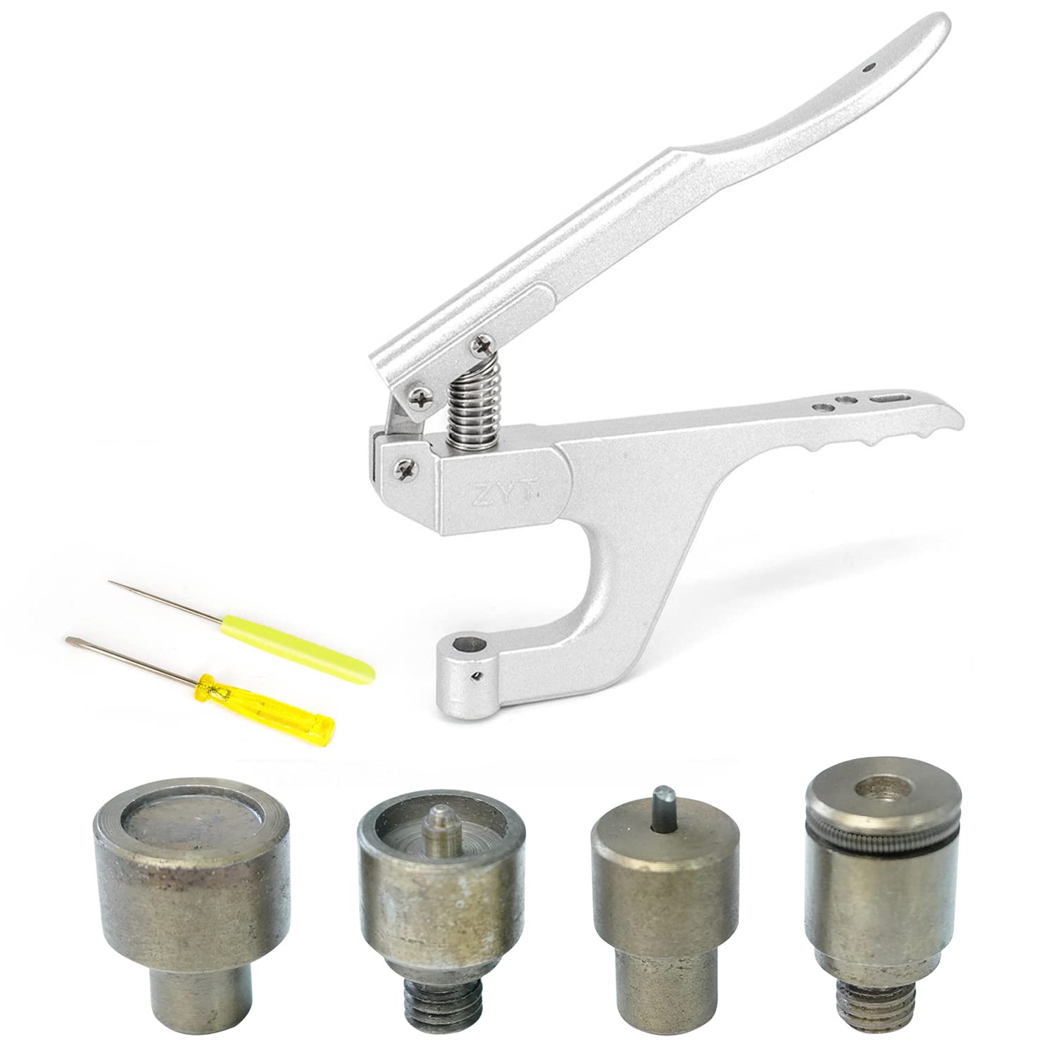 Trimming ShopSpring Snap Press Studs Pliers with S Spring Snap Press Studs Fasteners Fixing Die Tool Set for Clothing, Leathercraft, DIY Project (15mm)