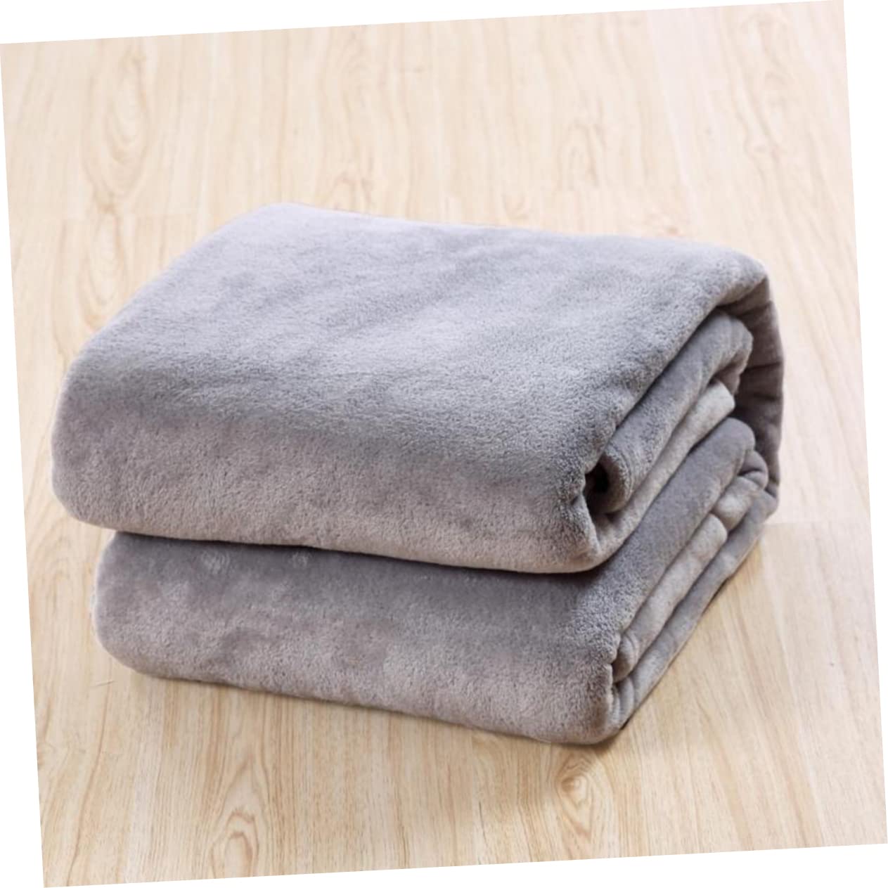 Unomor Super Soft Solid Pet Blanket Flannel Fleece Pet Blanket for Year-Round Comfort 50x70cm Silver Grey