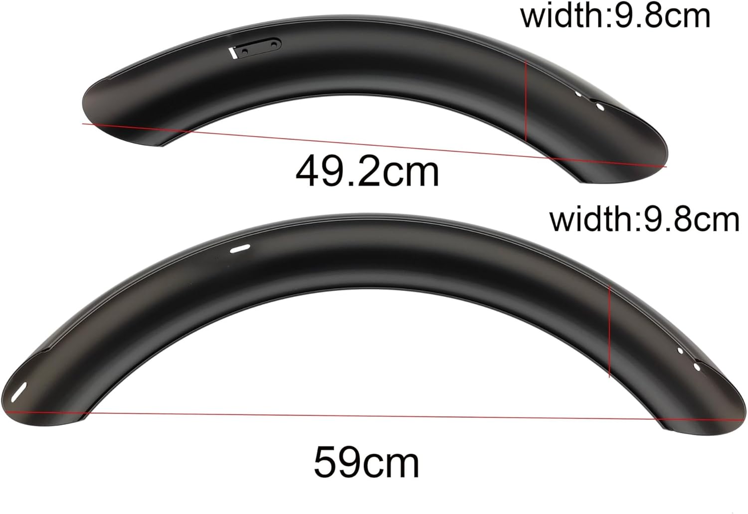 Motorbike Splash Mudguard 20 X 4.0 for Folding Electric Bicycle Snowboard Mudguard 20inch E-Bike Fat Tire Wing Bike Aluminum Mud Guard